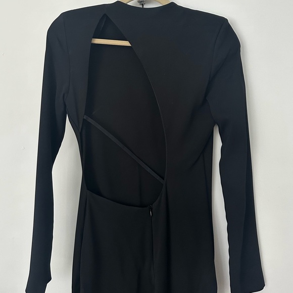 NWOT Zara Collection open back black maxi dress - Picture 8 of 8
